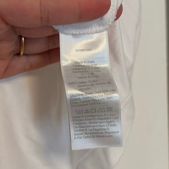 NWT Madewell Puff-Sleeve Tee In White Size XS - Picture 6 of 8